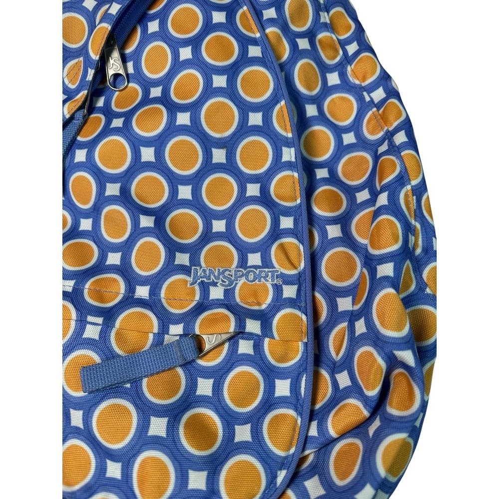 Jansport Sling One Shoulder Backpack Bag Boardwalk Double Zipper Blue Yellow